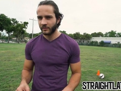 Straight Latino paid for bareback fucking and facial cumshot