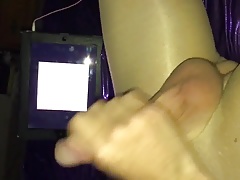 Stroking to cock