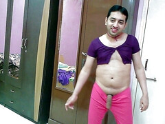 Sweet sissy crossdresser femboy Sweet Lollipop in a top and tight.