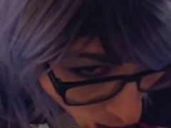BBC cums in mouth of white sissy fag 7