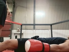 Joey Mentana sneaks around the gym with his hard dick while admiring muscular Jordan Fox - Real Guys Reality