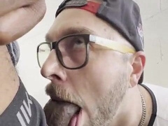 Public bj in parking garage