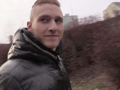 Trendy young EU twink enjoying bareback sex