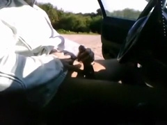 CAR DICK-SLAP CUMshot