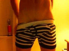 AMAZING twink in hot underwear wanks off! 10