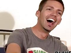 Young twinks jerk off and play with toy