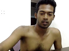 Hot indian man naked in room intermittently showing his dick