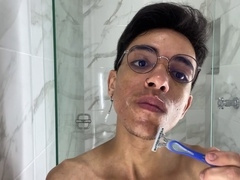 Wet and wild shower session with my throbbing rod: Part 1 - Special