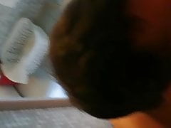 Blowjob under the shower