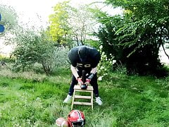 Football-Pup outdoor training session with David