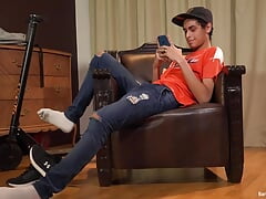 Latin Boy Tommy Jerking Off