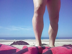 lilian77 chastity belt in the beach 2016