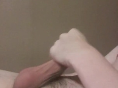 Humungous Pipe Solo Onanism with Jizz Shot on Tummy