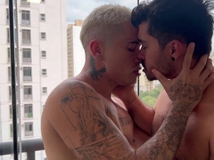 I collective the Uber with the man. Halfway there, he asked to go to my building.