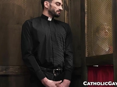 I felt holy and cleansed after priest Jack Aries cums inside my butt