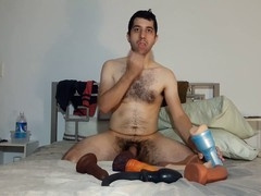 Hot hairy guys getting down to some amateur gay fun