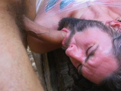 Appealing men try bondage seduction into the woods for full gay perversions