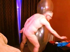 Mature, in english, grandpa masturbating