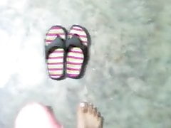Cum in sandals