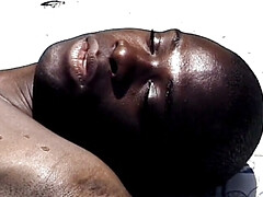 Outdoor fucking with two black studs