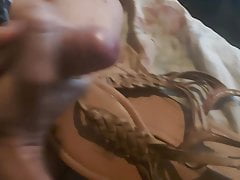 cum on her flat sandals