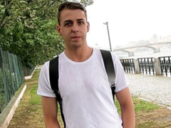 Good-looking teen amateur swallows a huge load after anal