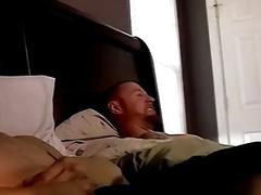 Homemade video shows amateur guys wanking while watching porn