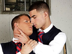 Classmates Brandon Wilde and Vadim Black enjoy rough anal sex