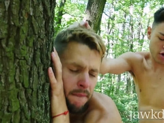 Athletes Hanry Onlyjapa & Dmitry Osten raw fuck outdoors