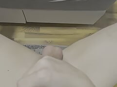 Big cumshot shooting really far and hard