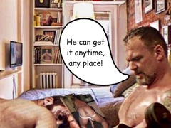 Rock-A-Bottom-Baby: Daddy hunk Billy Herrington gets his rock bottom pounded in part 1