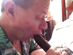 Stewart Bowman Sucking Off a Big Black Cock in His Bedroom