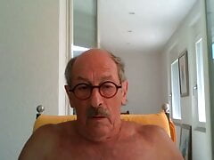 Grandpa stroke and cum