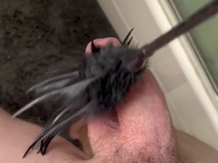 Taunting my DICK with Feather Duster until JIZM