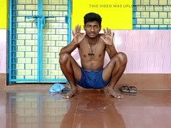 Step dad and stepson explore bodybuilder masturbation with an age twist