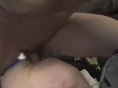 Slender boy shoves pair of big dicks in his little holes for full damage