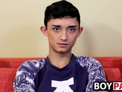 Twink shows off his ass and cock and masturbates