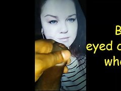 Cum tribute to Blue Eyed Cum Whore Lisa