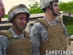 Soldier gets fucked in the asshole by another big dick soldier