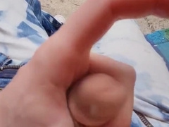 Stroking off (spunk Shot) - in Public and my Kitchen