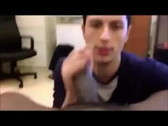 dude enjoys sucking a big black cock 8