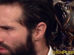 Executive hunk Kayden Gray deepthroated before doggystyle