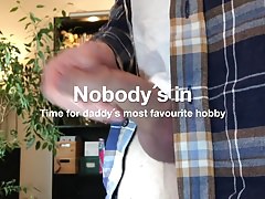 Man alone at home