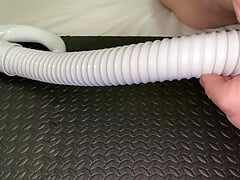Small Penis Rubbing, Loving And Shooting A Load Of Cum On A Vacuum Hose