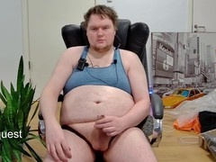 Effeminate twink in sexy underwear masturbates on gay cam with uncut cock
