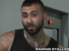 Unshaved Black TSA father Does Total Assets Search Super-sexy Latino Man