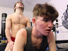 Erotic anal by the gym leads horny dudes to creamy orgasms