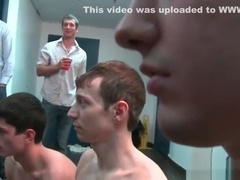 Two straight guys getting gay hazed under shower