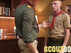 ScoutBoys - Horse hung Legrand Wolf barebacks smooth ginger scout boy