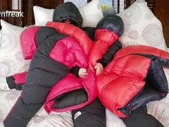 Bed humping and solo play with toys from a Canadian